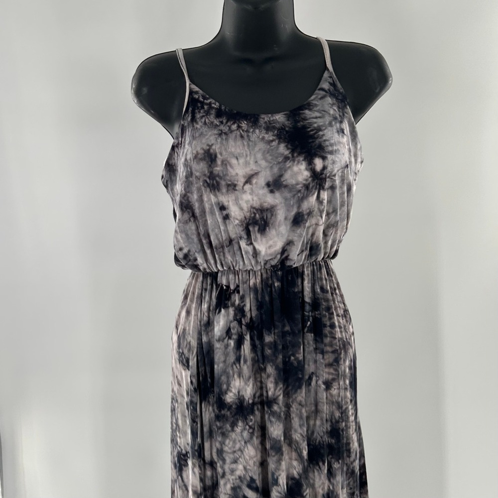 Olivia Rae Tie Dye Maxi Dress Spaghetti Strap Elastic‎ Waist Flowy Womens XS - Picture 9 of 11
